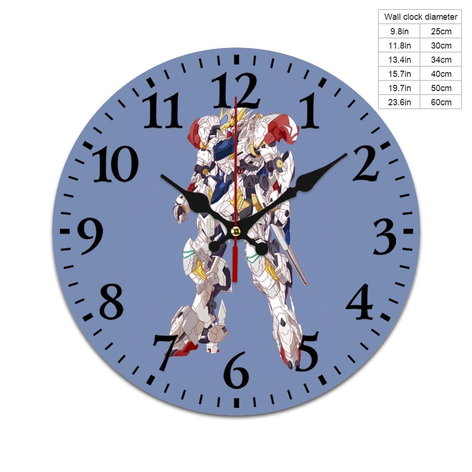 Amazon.co.jp: ガンダム 掛け時計 PVC壁掛け時計 静音 連続秒針 壁掛け